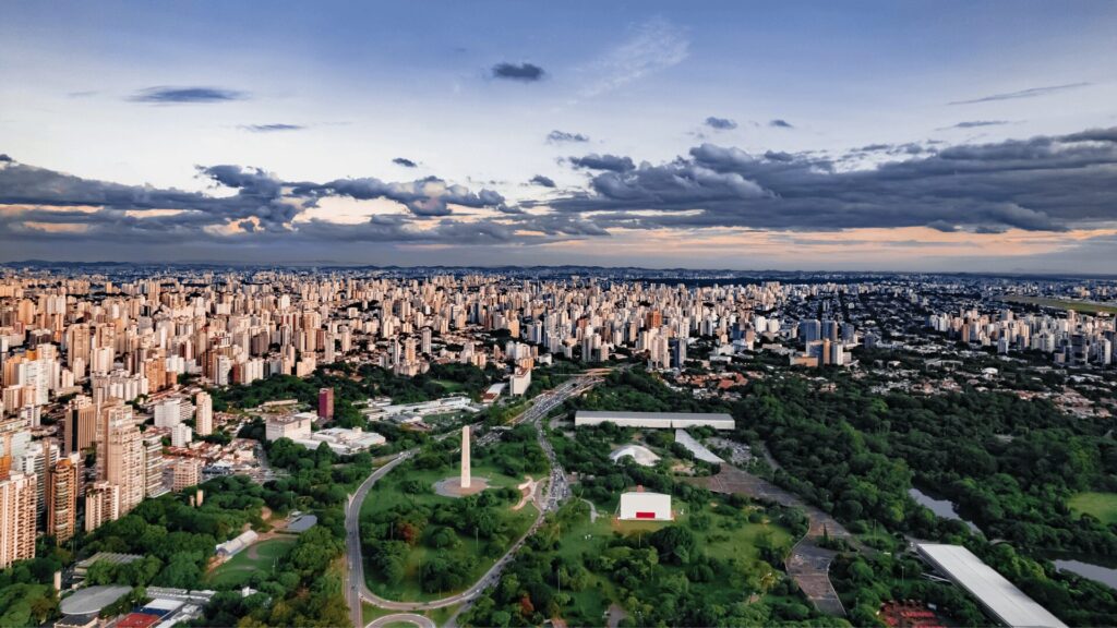 Vista panorâmica de São Paulo.