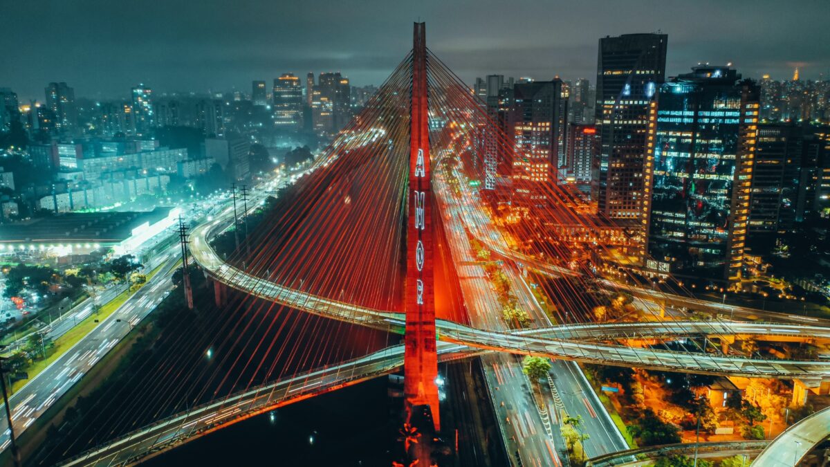 Vista panorâmica da cidade de São Paulo, Brasil.