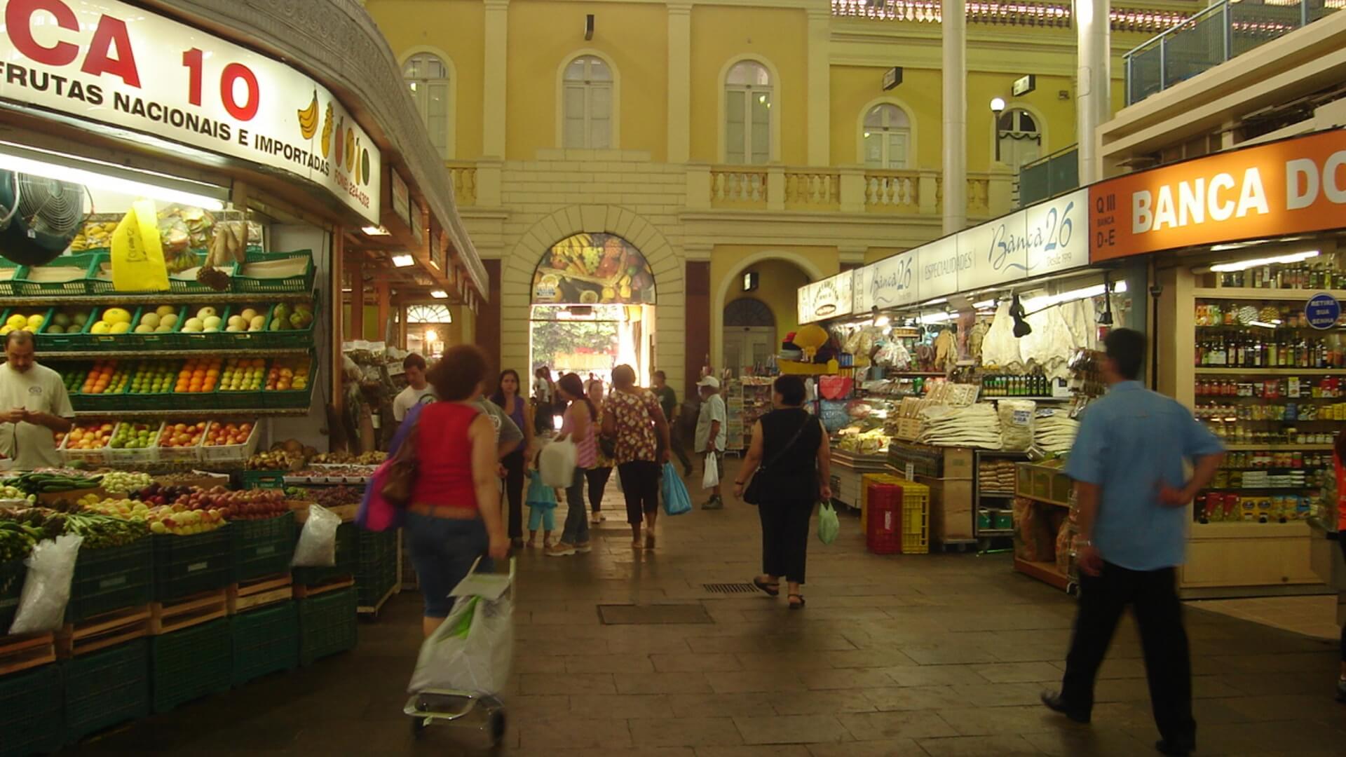 Mercado Público Central em Porto Alegre.
